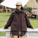 Unisex Jacket Autumn Windproof Hood Coat