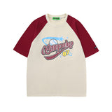 Men T Shirt Vintage Fun Printing Short Sleeve T-shirt