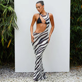 Women Dresses Summer Sexy Mesh Sleeveless Slim Fit Dress