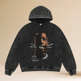 Asap Rocky Hoodie print men's and women's autumn and winter sweater VINTAGE washed and old