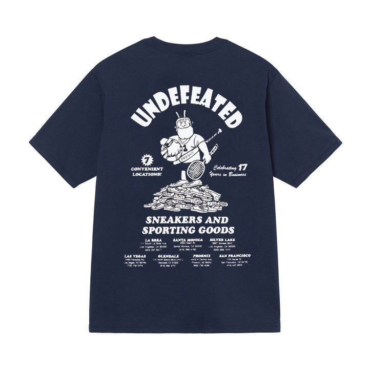 UNDEFEATED T Shirts Not Crew Neck Men's and Women's Loose