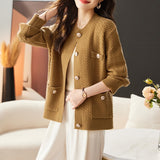 Women Knitted Cardigan Fall Winter Coat
