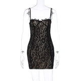 Women Dresses Summer Sexy Slim Fit Backless Hip Spaghetti Straps Dress