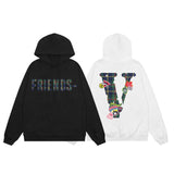 Vlone Hoodie Autumn and Winter Pullover Hooded Sweater Men