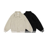 Unisex Jacket Autumn Woolen Embroidery Mark Jacket