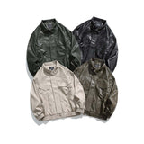Unisex Jacket Fall Lapels Leather Jacket