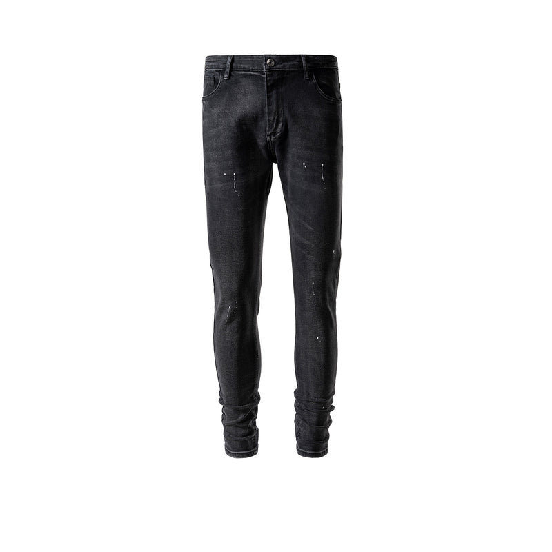 MIJKO Men's Vintage Pants MIJKO Men's Women's Spring and Summer Washing Water Old Slim-fit Jeans