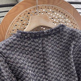 Women Woolen Coat Chanel Coat Women's Spring and Autumn Retro Short Top