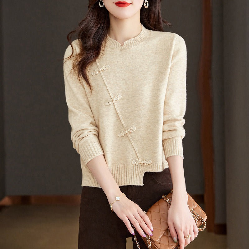 Women Knitwear Spring and Autumn Vintage Sweater Loose Sweater