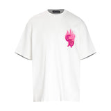 CHH Chrome Heart T Shirts Croix Flame Sanskrit Embroidery Printed T-Shirt Fashion Short Sleeve