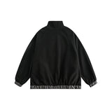Unisex Jacket Vintage Double-Sided Men's Stand Collar Spring and Autumn Coat
