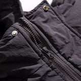Unisex Winter Cotton Coat Three-Dimensional Pocket Decorative Hooded down Jacket