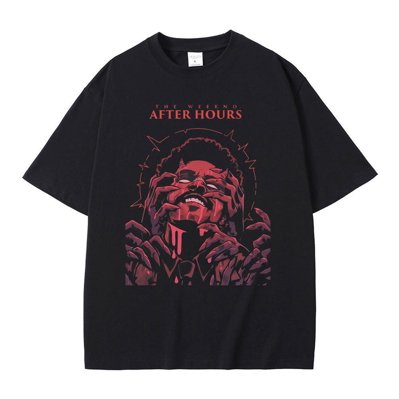 Singer The Weeknd After Hours Graphic Tshirt Male