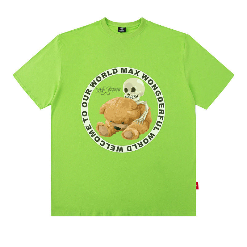 Men T Shirt Hip Hop Oversize Half Sleeve