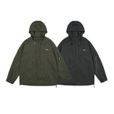 Unisex Jacket Mechanical Style Shell Jacket Workwear with Pocket Hooded Jacket