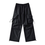 Women Sweatpants Autumn Three-Dimensional Pocket Overalls Loose Tappered Trousers