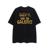 Gallery Dept T Shirts Men's High Street Gallery Dept Letter Print BF Loose