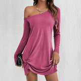 Women Dress Autumn and Winter Long Sleeve Loose Casual Dress