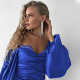 Women Dresses Winter Sexy Backless Sheath Long Sleeve Dress