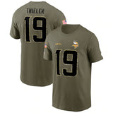 NFL T-Shirts NFL Football Printed Jerseys Short Sleeves Outdoor Sports Loose