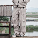 Men Sweatpants Pleated Drawstring Ankle-Tied Outdoor Sports and Casual Trousers