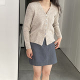 Women Cardigan Sweater Spring Cardigan Coat V-neck Buttons Sweater Coat Y948