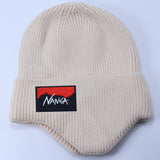Stussy Hat Winter Knitted Hat Men's and Women's Warm Ear Protector Outdoor Wool Hat
