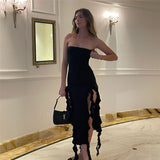 Women Jumpsuit Sexy Sheath Backless Slim Fit Dress