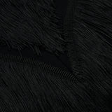 Women Evening Dress Sexy Tassel Formal Dress V-neck Bandage One-Piece Dress