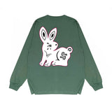 Amiri Long-Sleeve Shirt Creative Bunny Printed Casual Long-Sleeve Shirt