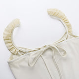 Women Tops Spring Summer Slim-Fit Spaghetti-Strap Camisole Top
