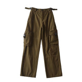 Women Sweatpants Retro Overalls Loose Casual Pants Trousers