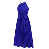 Women Date Dress Sexy Slim-Fit Pleated Dress Summer Dress