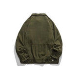 Unisex Shirts Autumn Chest Deer Leather Tag Jacket
