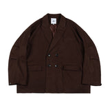 Unisex Jacket Vintage Leisure Suit Corduroy Workwear Jacket Men's Loose Spring and Autumn Coat