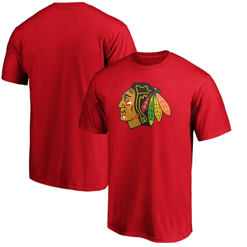 NHL T-Shirts NHL Blackhawk Ice Hockey Suit T-Shirt Sports Loose T-Shirt Short Sleeve