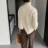 Women Winter Knitted Sweater Turtleneck Thick Sweater Autumn Winter Coat 8t3123