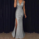 Robe Bridgerton Split Bronzing Dress Long Dress Evening Gown