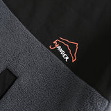 Unisex Winter Cotton Coat Polar Fleece Hooded Cotton Coat Vintage Embroidery Cotton-Padded Coat