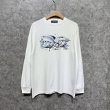 Amiri Long Sleeve Shirt Fashion Brand Long Sleeve Long-Sleeved T-shirt Blouse