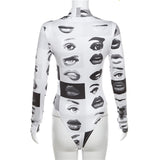 Women Jumpsuit Autumn and Winter round Neck Long Sleeve Jumpsuit