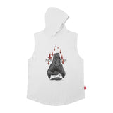 Men Vest Sleeveless T-shirt Men's and Women's Brand Sports Hooded Vest