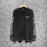 Amiri Long-Sleeve Shirt Personalized Printed Retro Long Sleeve T-shirt