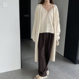Women Knitted Two-Piece Set Knitted Two-Piece Autumn and Winter Long Vest Coat Set A3388