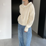 Women Cardigan Sweater Autumn Turtleneck Lapel Sweater Cardigan Loose Button 3ty942
