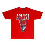 Amiri T-Shirt Personality Creative Printing Short Sleeve T-shirt Blouse