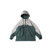 Unisex Jacket Vintage Loose Multicolor Stand Collar Jacket