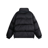 Unisex Winter Cotton Coat Winter Warm Stand-up Collar Cotton-Padded Clothes Vintage Distressed Loose Cotton Coat
