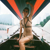 Women Dresses Summer Slim Fit Skirt Sexy Leopard Strap Dress
