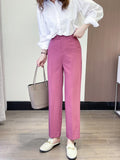 Women Sweatpants Spring Loose Split Suit Pants